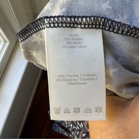 NWT BODEN Navy/Miriam Bird and Star Print Jersey Bell Sleeve Dress Size 2 - Picture 6 of 6